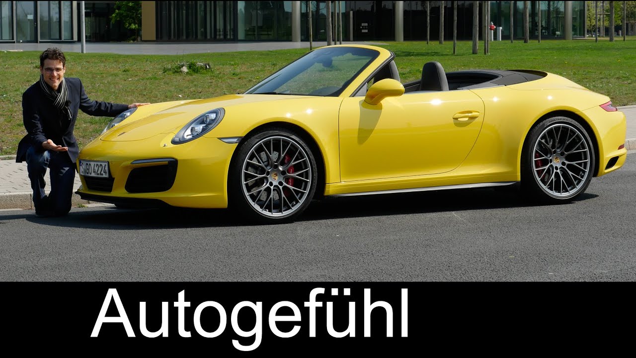 Porsche 911 Carrera 4S Cabriolet FULL REVIEW test driven Autobahn 991.2 Facelift