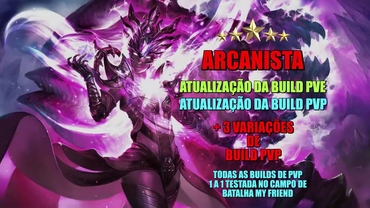 Atualiza&ccedil;&atilde;o da BUILD PVE e PVP do ARCANISTA, mais 4 builds de PVP testadas no CB!! Diablo Immortal