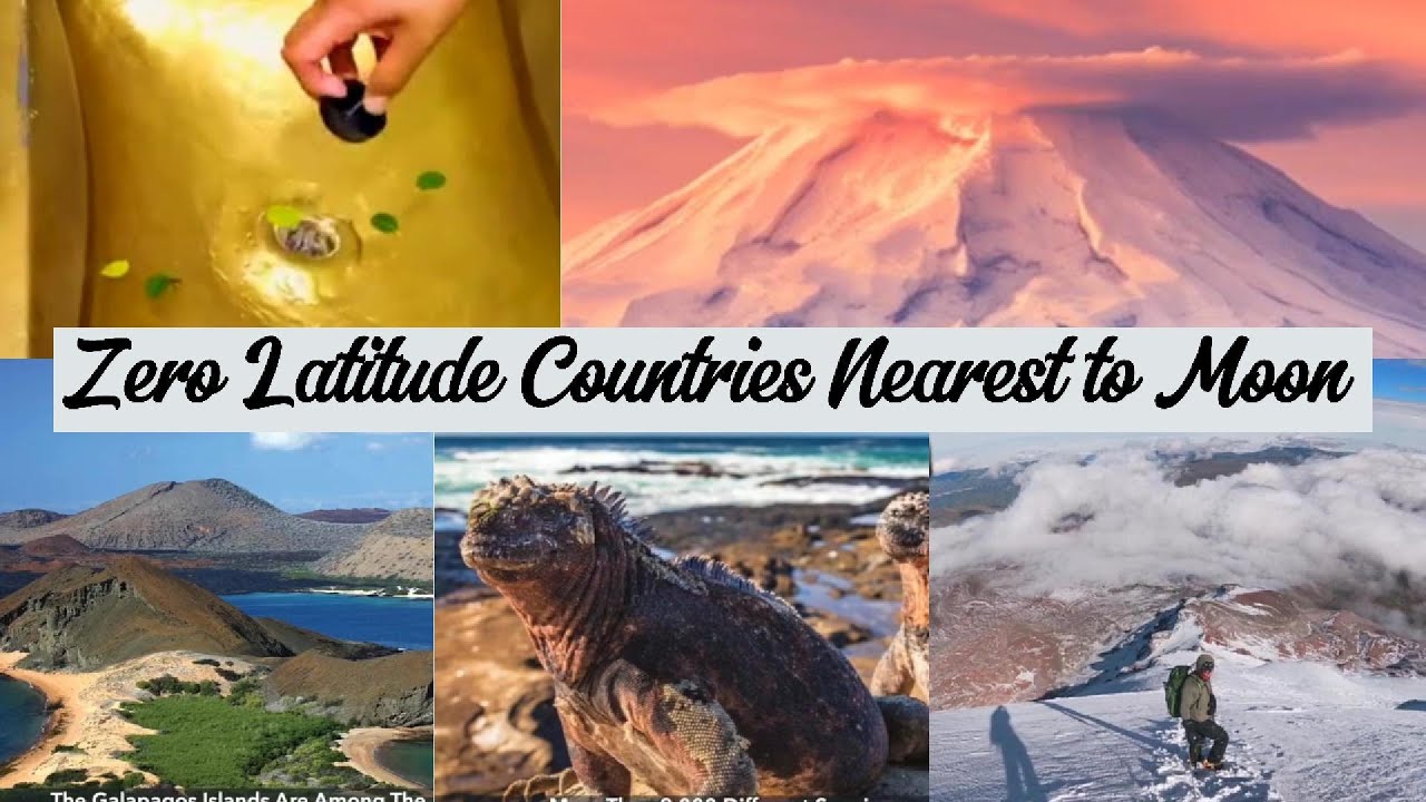 Countries That Are Nearest to Moon and Have Zero Latitude