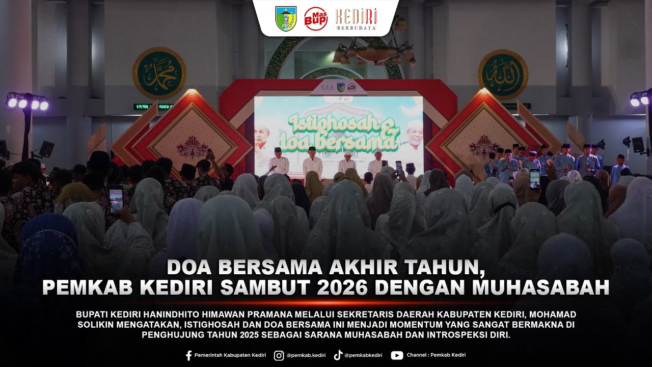 Doa Bersama Akhir Tahun, Pemkab Kediri Sambut 2026 dengan Muhasabah
