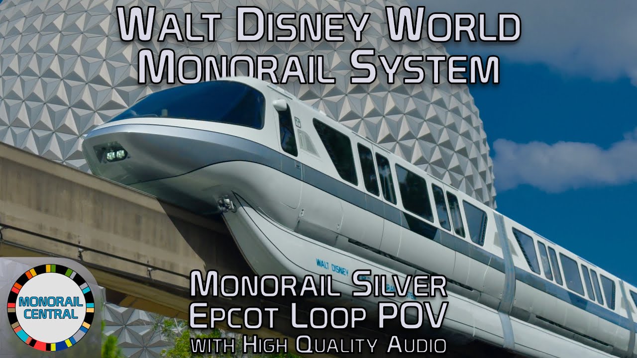 Disney World Epcot Monorail w/ High Quality Audio 4K POV - July 2025 - Monorail Silver