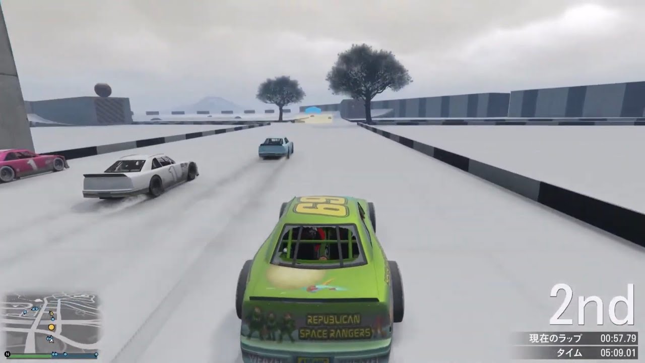 #gtav　雪でも頑張るOCNRレース　#gtaオンライン