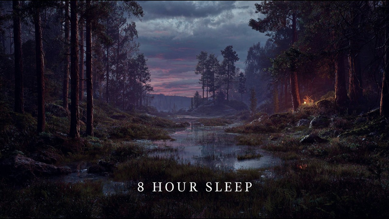 8 Hour Rain & Breathing Sleep Meditation (Fall Asleep and Stay Asleep)
