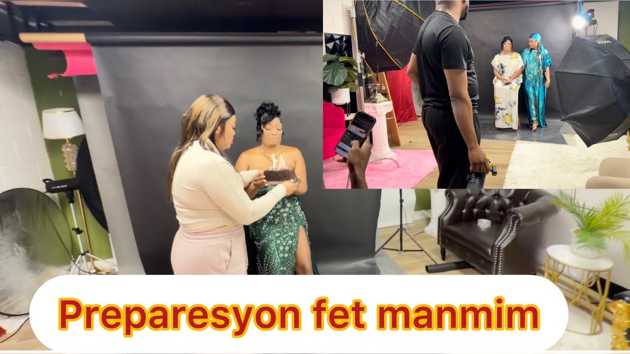 Vlog parti1:Preparation fèt manmanm vin nal nn studio ak fè foto ansanm avèl guys😘🥰