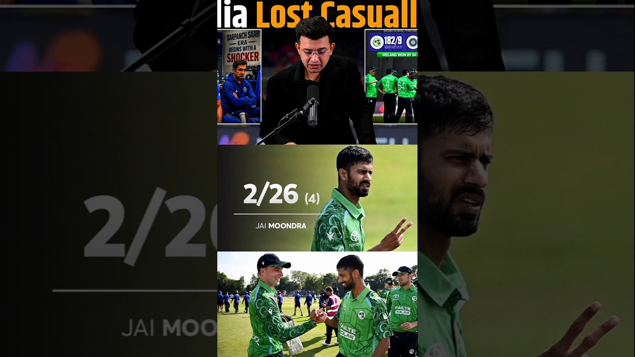 Jai Moondra 2 Wicket Vs Ireland 1st T20 Match 🤯🔥 | #shorts #jaimoondra #INDvsIRE #t20cricket #trend