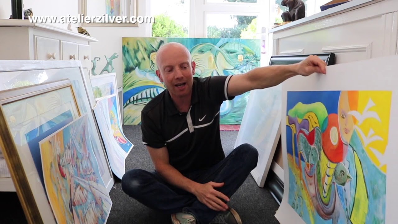 Schilderijen inlijsten voor Open Atelier Vernissage
