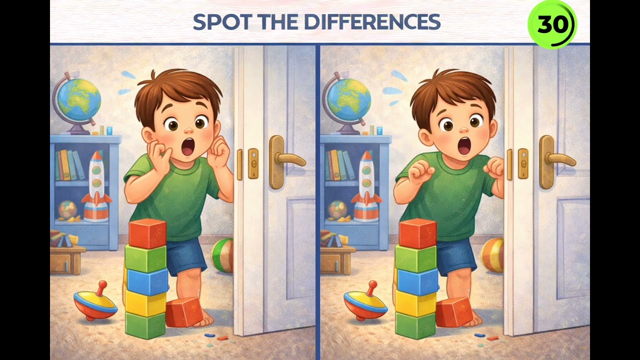 Find 5 SECRET Differences NOW #braingame#puzzel#spotthedifference