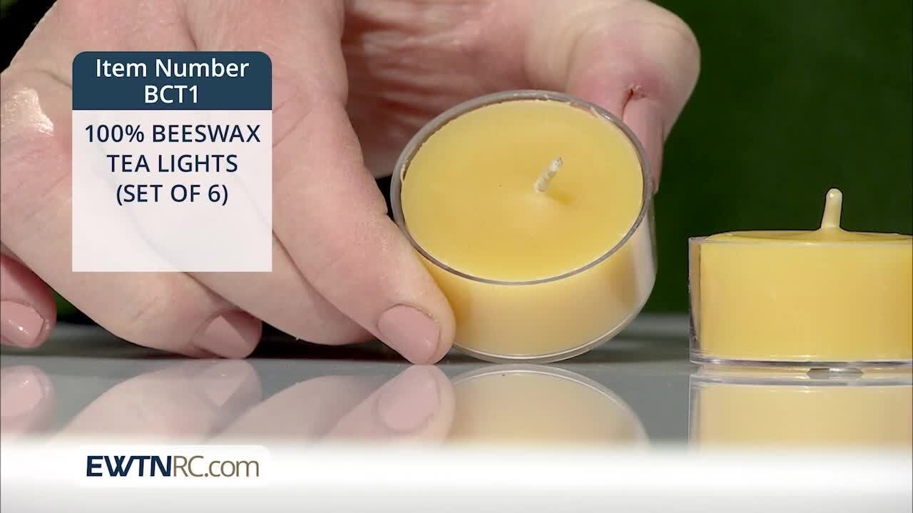 BCT1_100% BEESWAX TEA LIGHTS (SET OF 6)