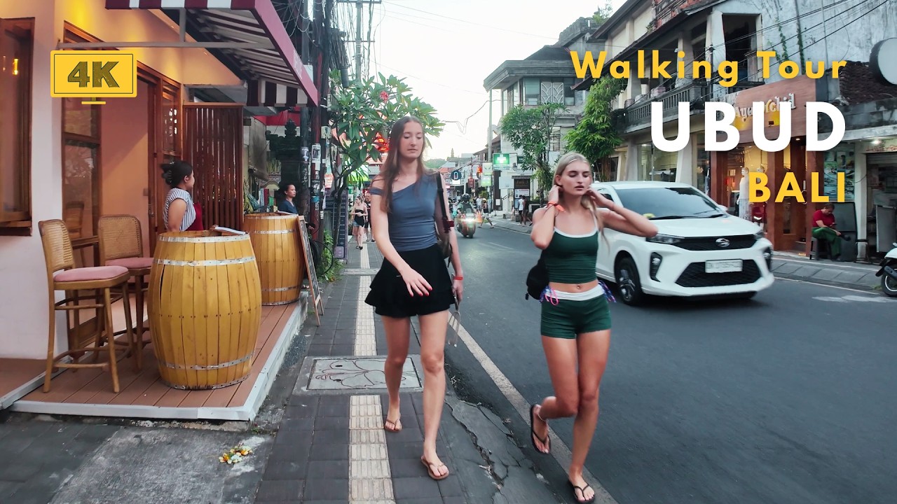 UBUD, Bali 1 Hour 4K Walking Tour Around Monkey Forest, Goutama & Main Street Peaceful Evening 2026