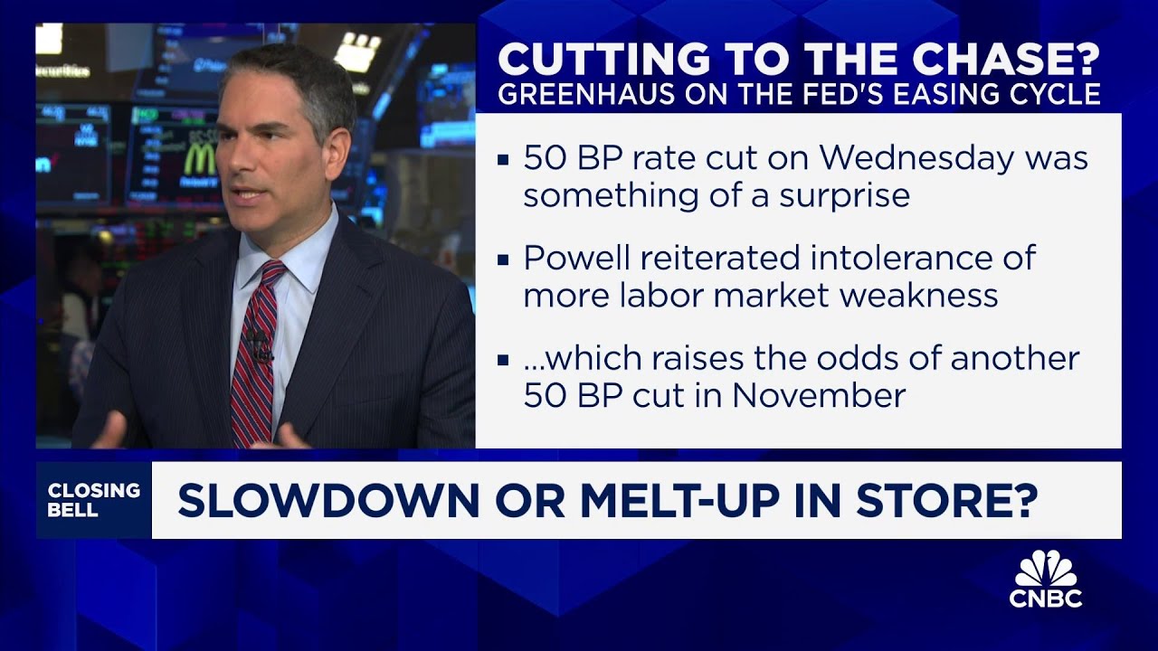 Solus' Greenhaus: Rate cut was less about economy than getting back to 'where real rates should be'