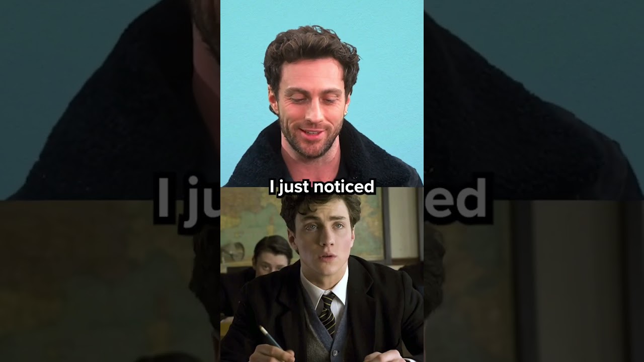 Aaron Taylor-Johnson tries to EYE-dentify himself👀 #shorts