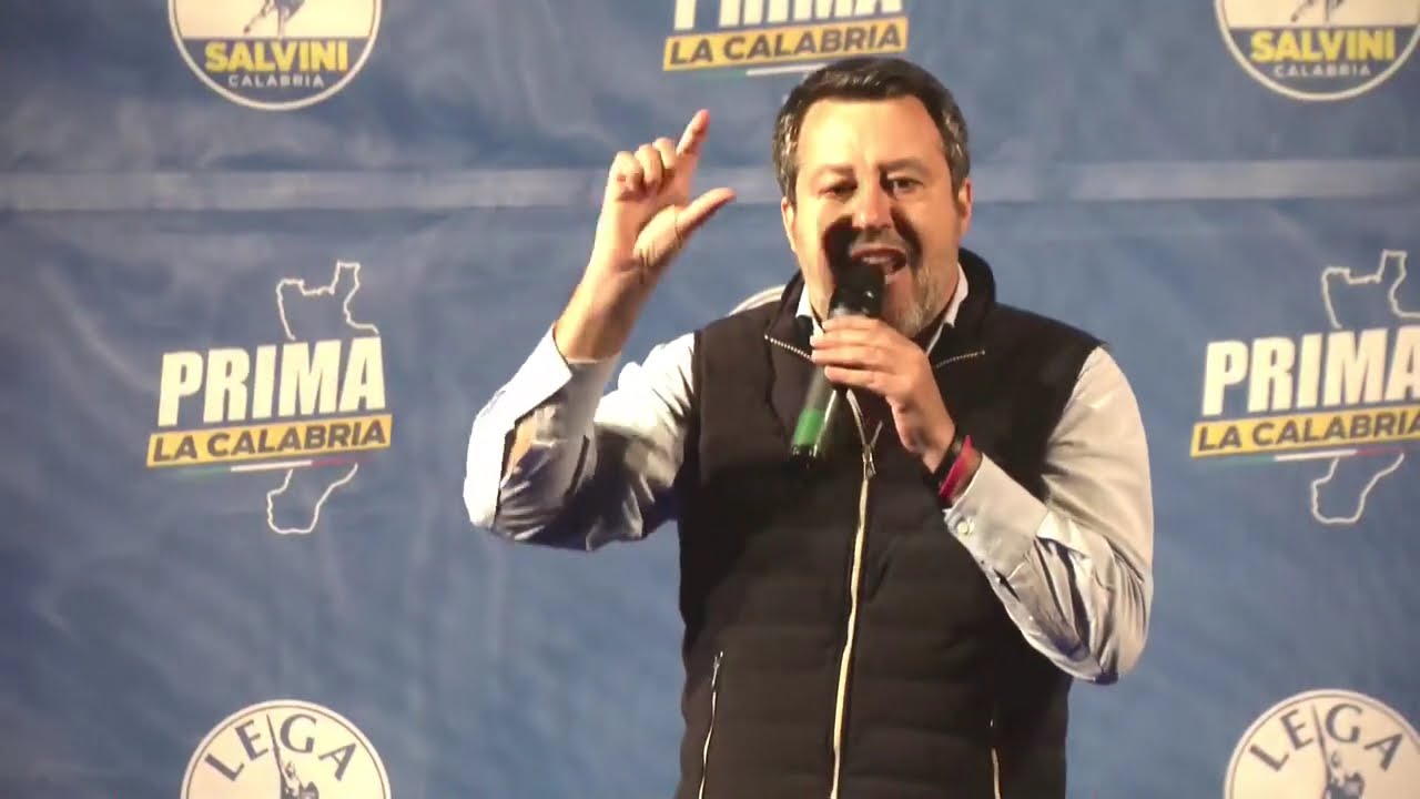 MATTEO SALVINI IN PIAZZA REGGIO CALABRIA