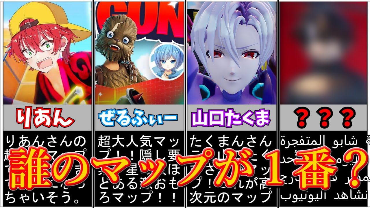 どのマップが一番面白い？？実況者の乱戦場マップまとめ【フォートナイト/ゆっくり実況/ゆっくり解説】