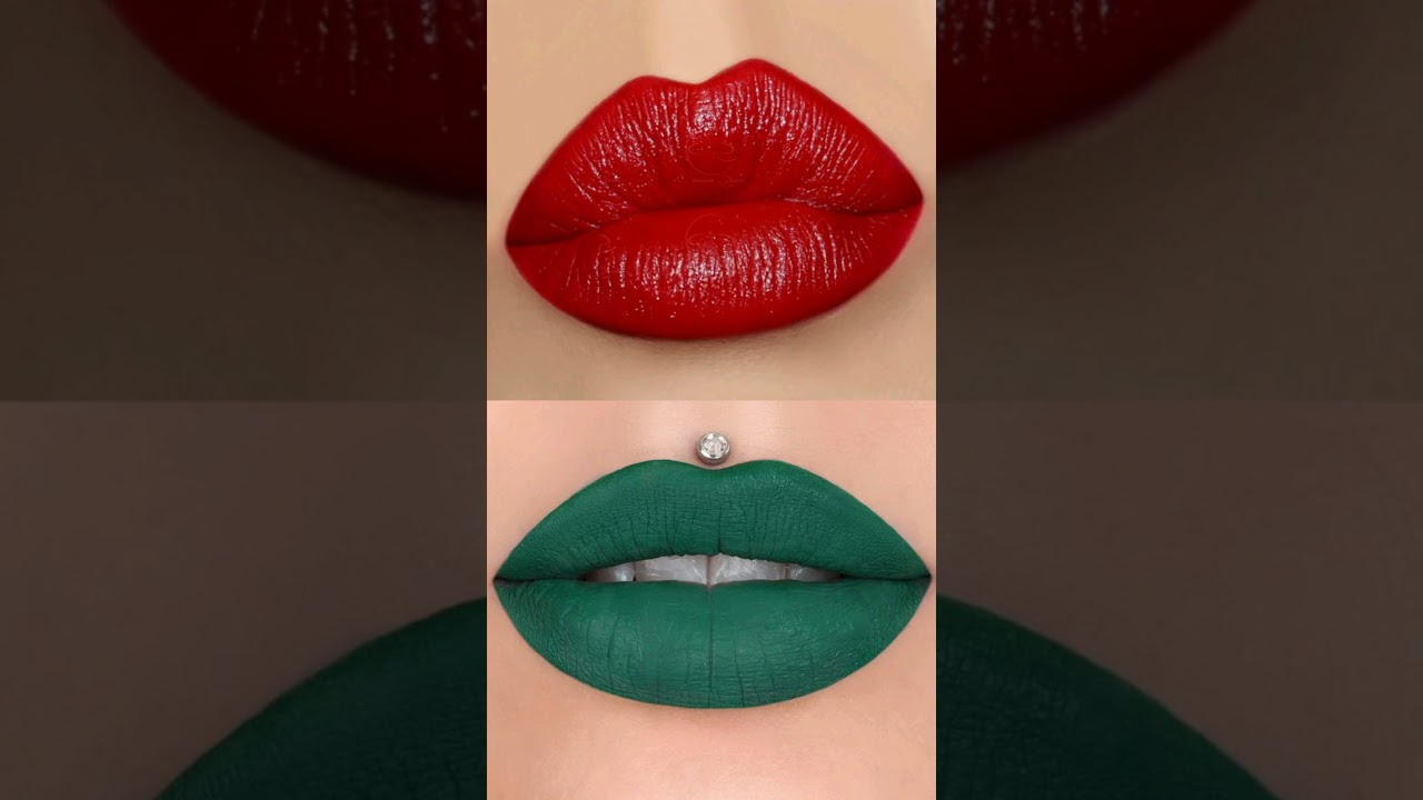Red VS Green Makeup Look/ Which One Is Your Favorite