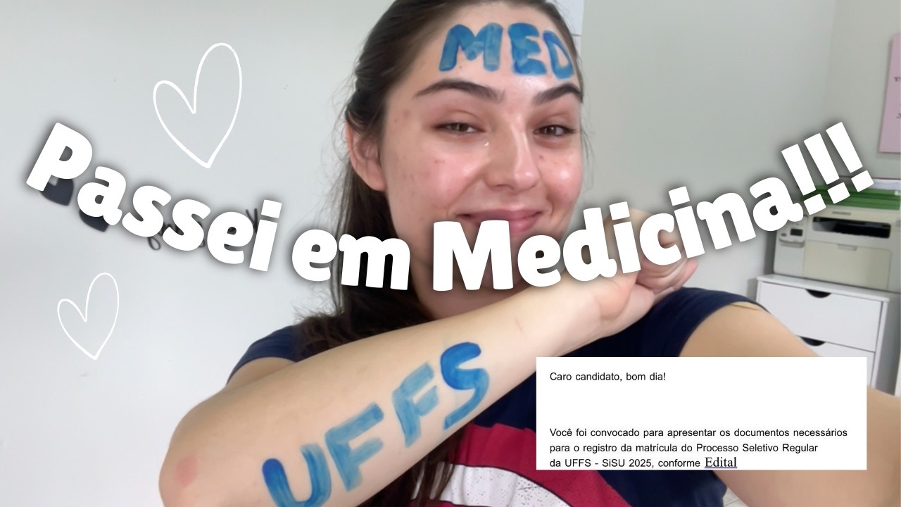 EU PASSEI EM MEDICINA NA UNIVERSIDADE PÚBLICA!!!! | Como foi, colocações e o que vou fazer agora