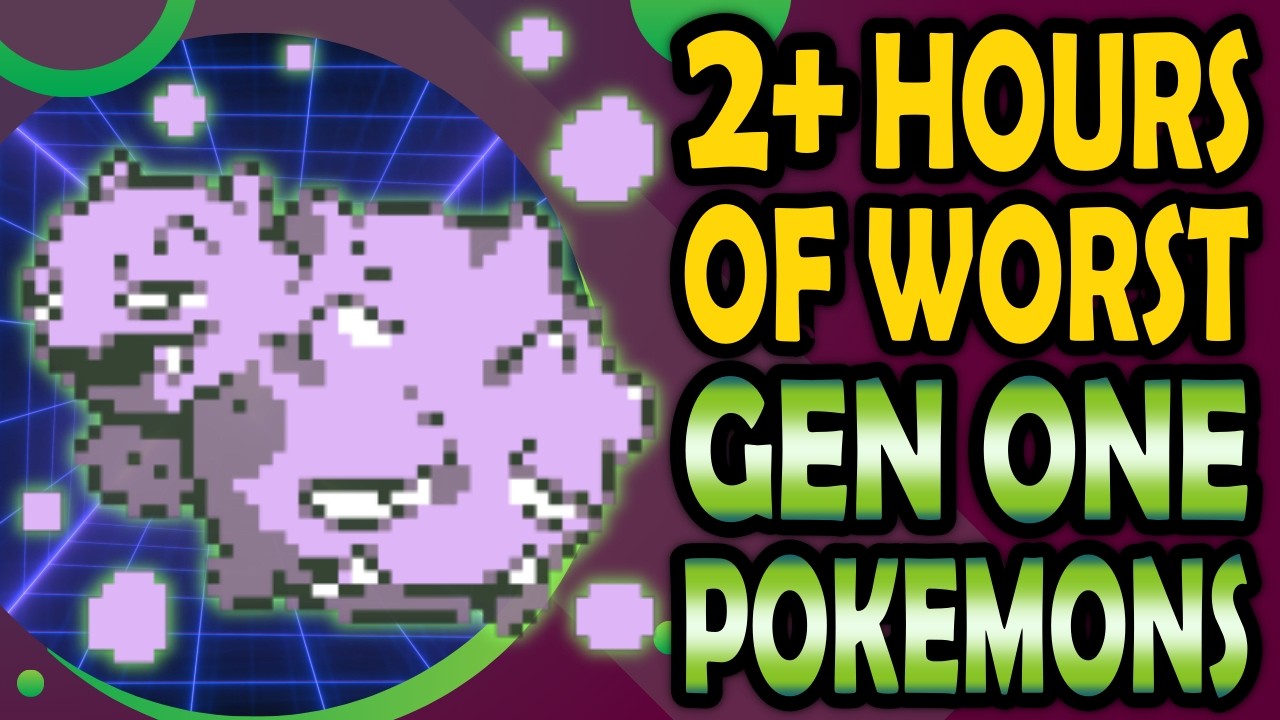 2+ Hours of the WORST Pok&eacute;mon of Gen 1 (Red, Blue & Yellow)