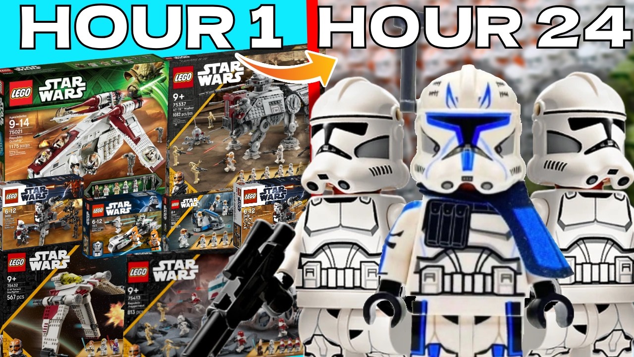 I Built The BIGGEST LEGO Star Wars Clone Army In 24 Hours...