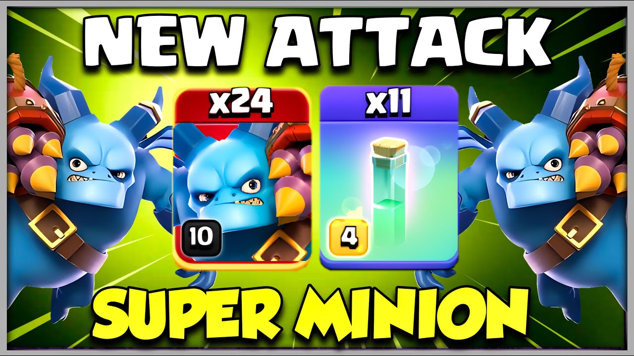 SUPER MINION-INVISIBILITY SPELL is NEW ATTACK!! Best TH14 Attack Strategy Clash of Clans
