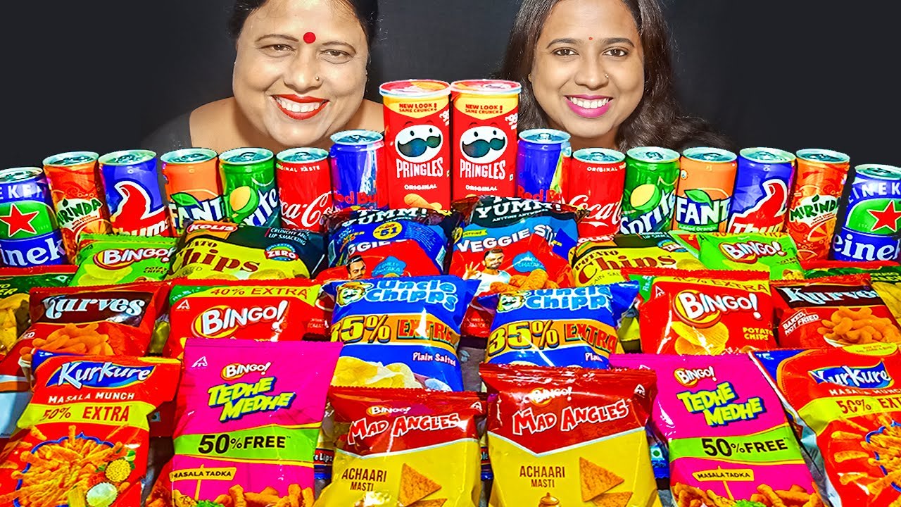 22 PACK CHIPS & 14 COLD DRINK CHALLENGE | SOFT DRINK | FOOD EATING COMPETITION | EATING SHOW INDIA