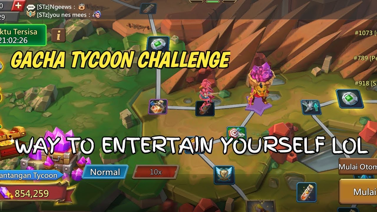 AKU GACHA DI KINGDOM TYCOON CHALLENGE | LORDS MOBILE