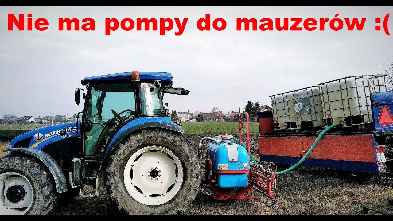 ★ Rozlewanie RSM na POMPIE!! 2019 ★ New Holland TD5.85 & Pronar & Biardzki ★ z lotu ptaka!