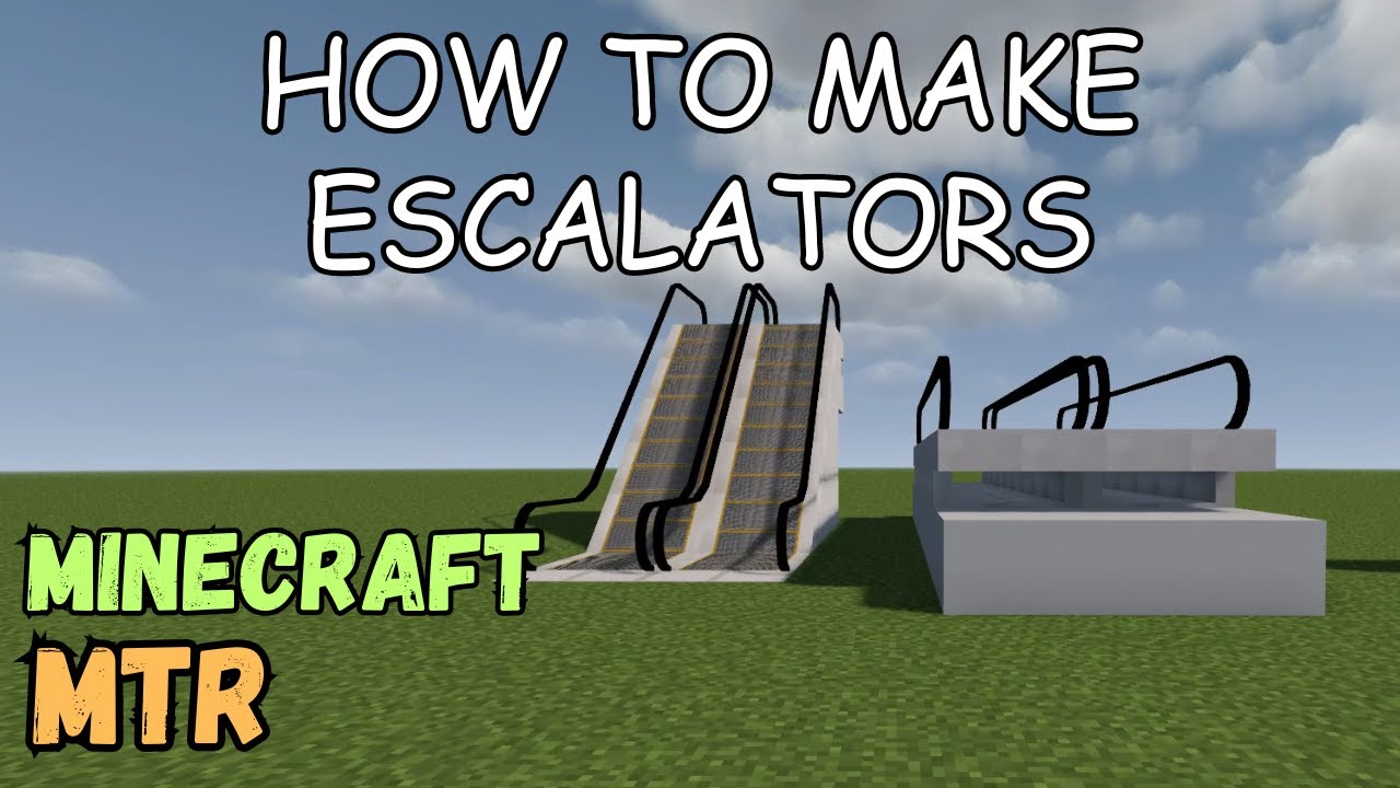How to make Escalators - Minecraft MTR