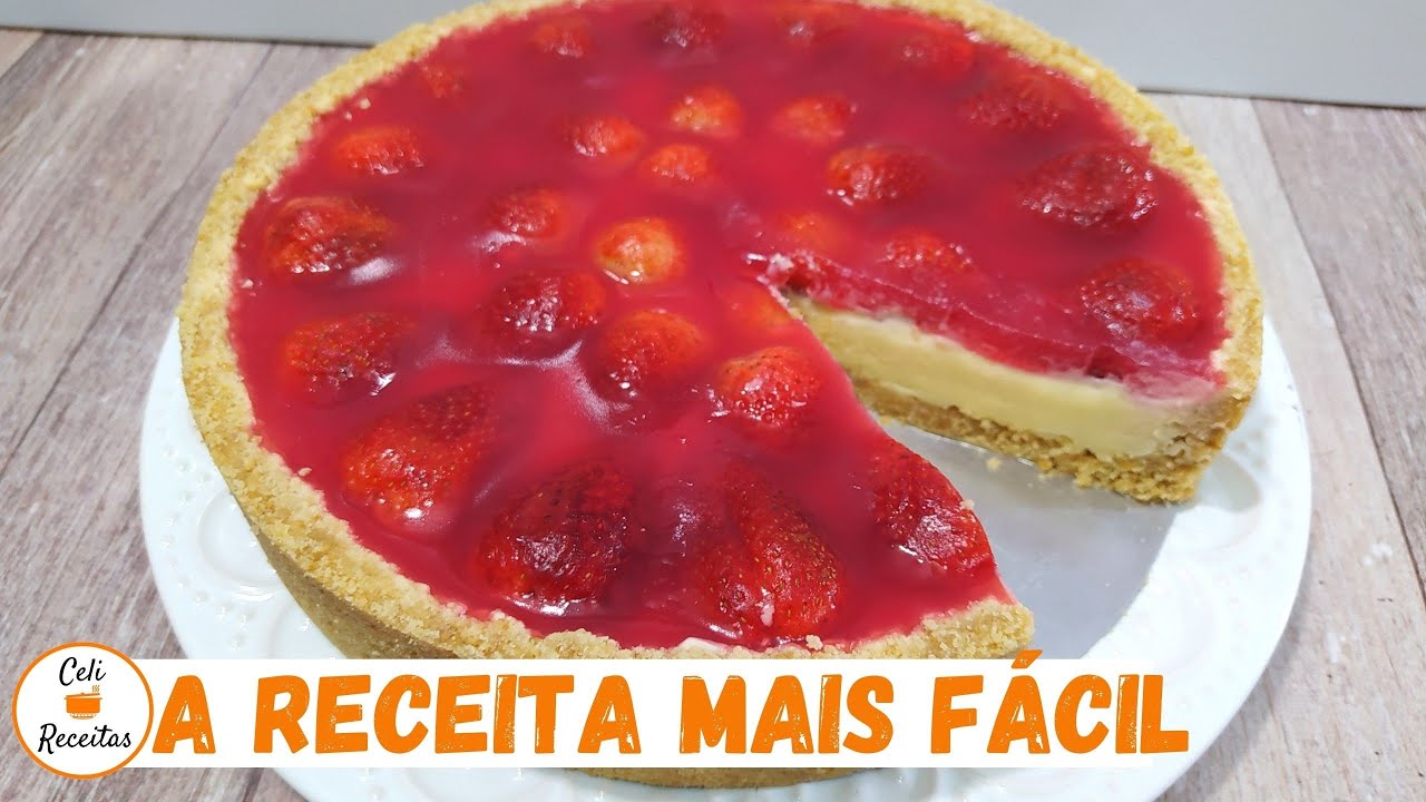 COMO FAZER TORTA DE MORANGO | RECEITA FÁCIL - Celi Receitas