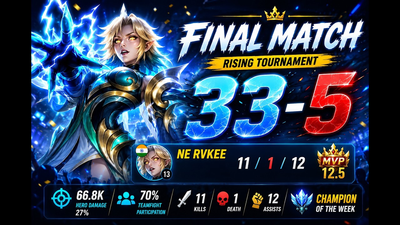 Week's Final Rising Tournament Match! Eudora DESTROYS Everyone | MLBB