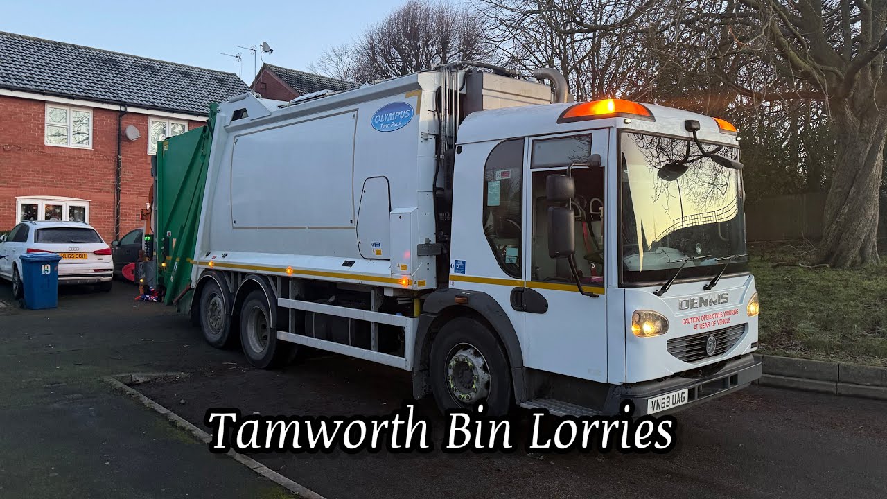 Christmas Recycling! Dennis Elite 2 Refuse Truck on Recycling, UAG
