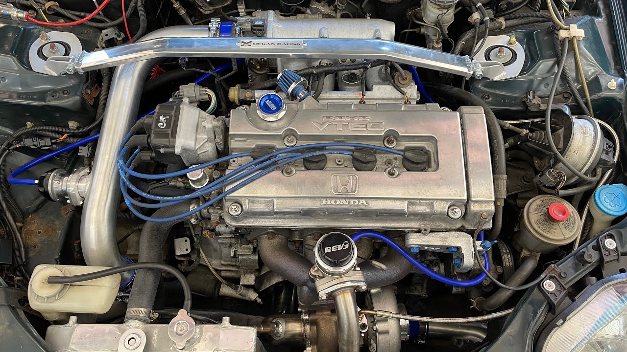 Бюджетный турбокомплект Rev9 добавляет более 300 л.с. мощности Honda Civic GSR B18C Swap Dyno Tuning