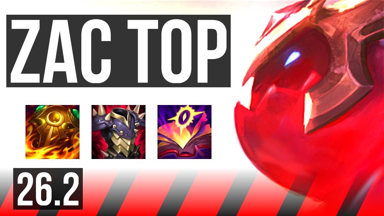 ZAC vs ZAAHEN (TOP) | Good KDA: 7/1/6 | EUW Challenger | 26.2