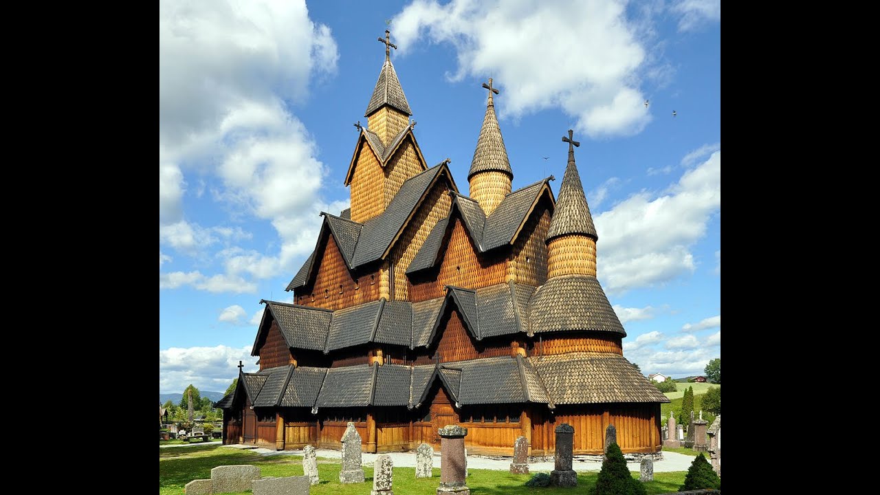 Drone: Heddal;Heddal Stave Church