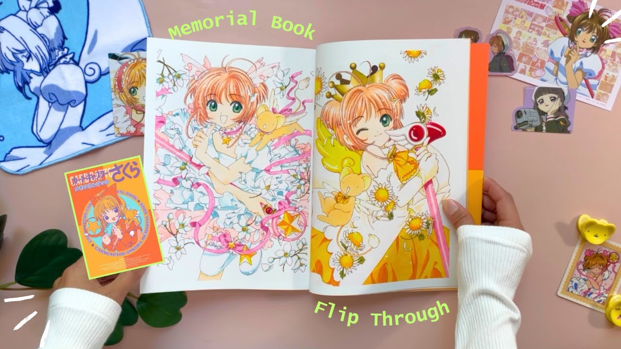 Cardcaptor Sakura Memorial Book Flip Through 🌸 | Unreleased Illustrations, Interviews & More ⭐️
