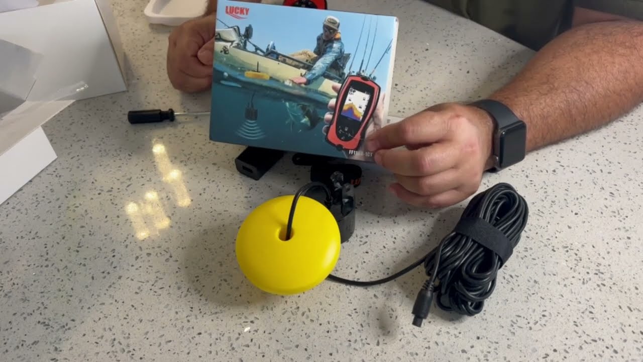 Lucky Laker fish finder depth finder en español