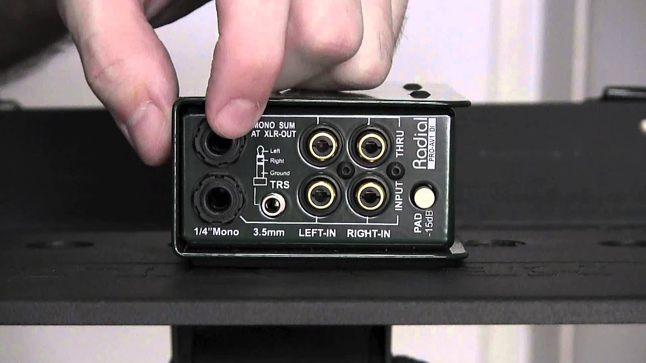 Radial Engineering ProAV1 & 2 Multimedia Direct Boxes review and user guide