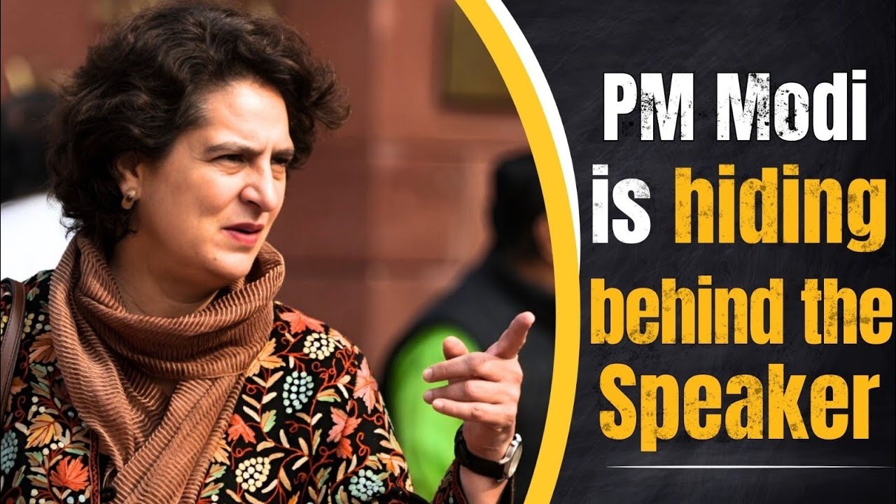 PM MODI is hiding behind the SPEAKER 