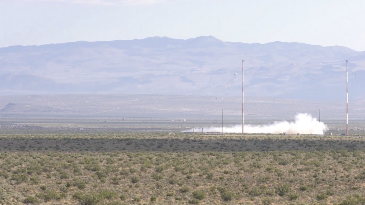 Rocket Sled Test of NASA's Ultra-Precise Moon Landing Technology