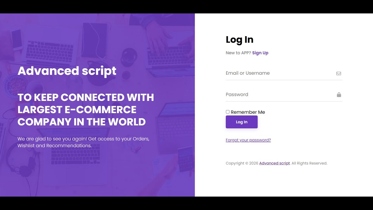 How to Build a Responsive Auth System UI with HTML/CSS/JS | Full Tutorial