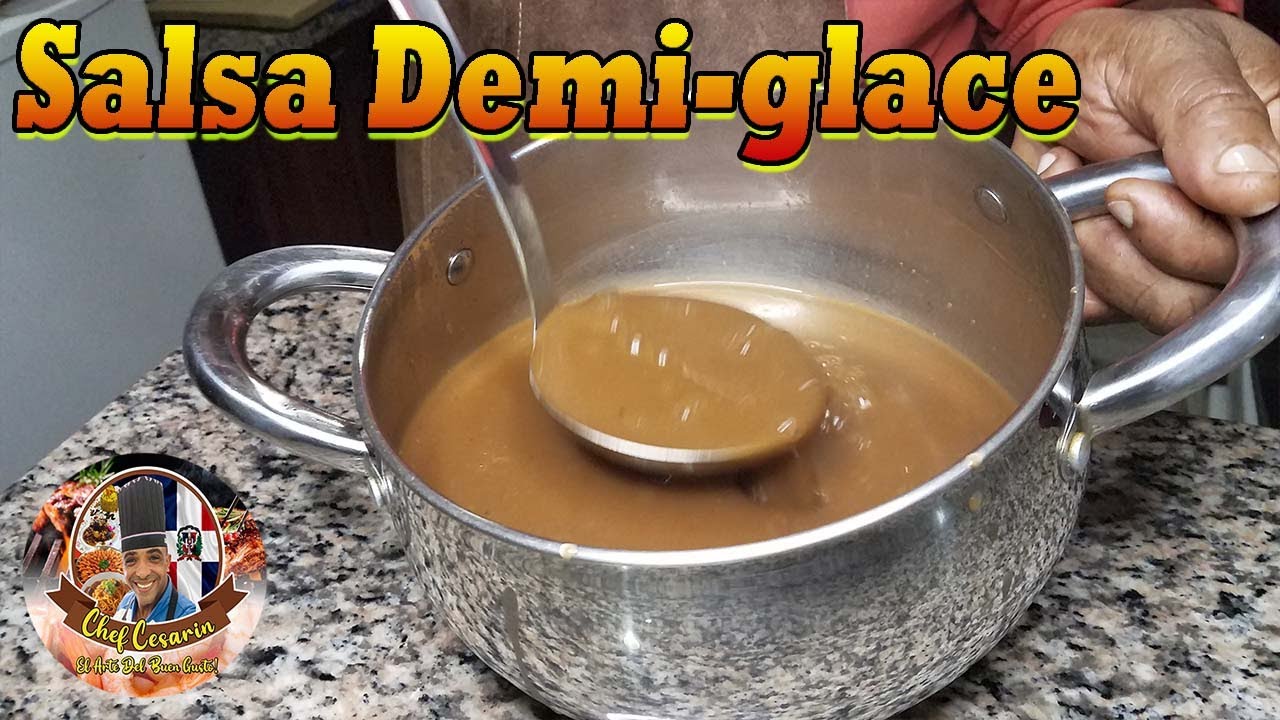 Como hacer Salsa  Demi-glace de forma fácil, Salsa madre de la cocina.