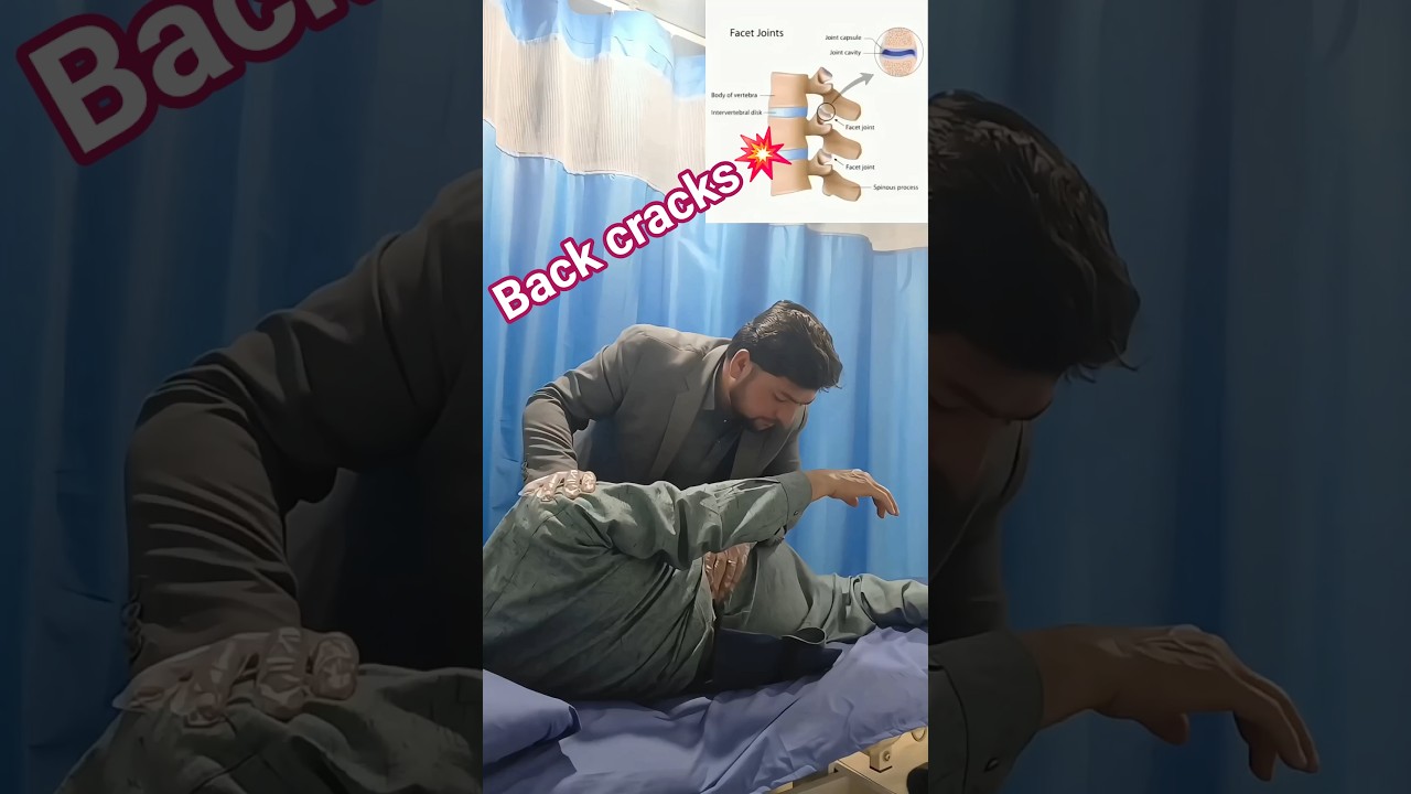 “Lower Back CRACK 💥 Instant Pain Relief or Just Sound😱☠️ 