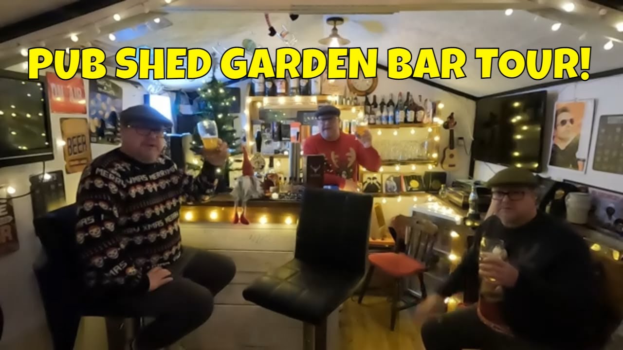Garden Bar Pub Shed Tour - Garden Lights And Chat
