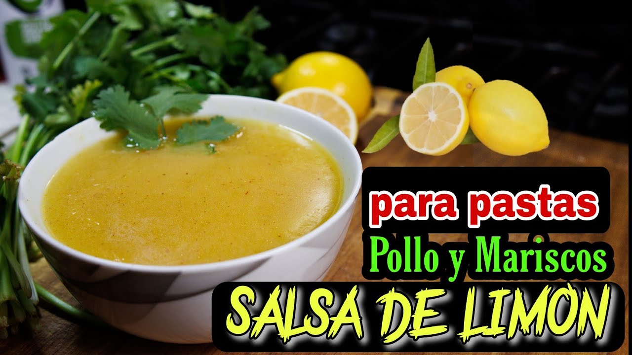 C&oacute;mo Hacer Salsa de Lim&oacute;n 🍋 para pollo mariscos y pastas