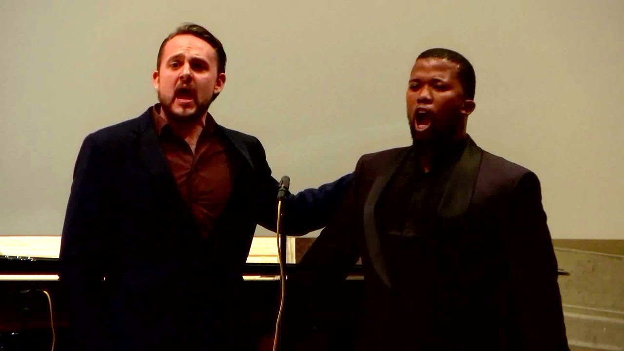 Luthando Qave och Tobias Westman sjunger på Anders Wall-föreläsningen 2018
