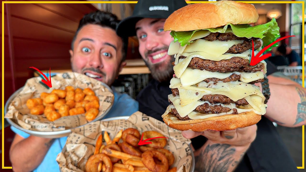 O BIZARRO LANCHE GIGANTE DE 9 CARNES DO FASTFOOD AMERICANO QUE NINGUÉM MOSTROU ANTES