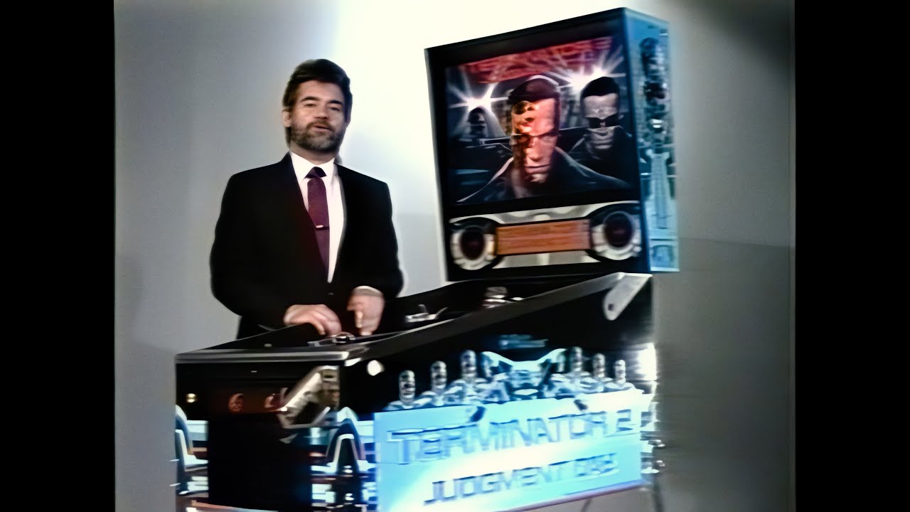 1991 Terminator 2 Pinball Promo Video - 4K 60fps Remaster