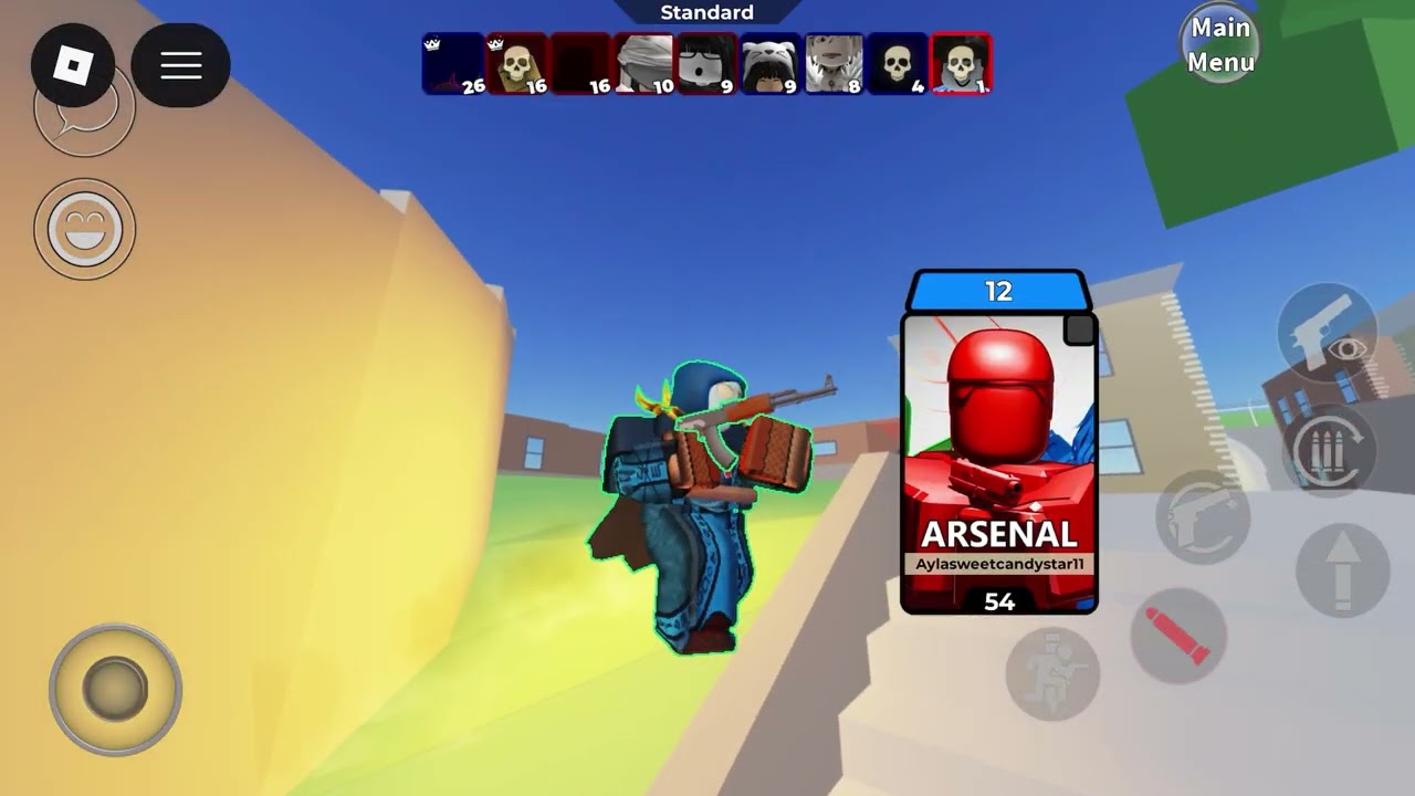 I tried to win and failed on Arsenal in Roblox