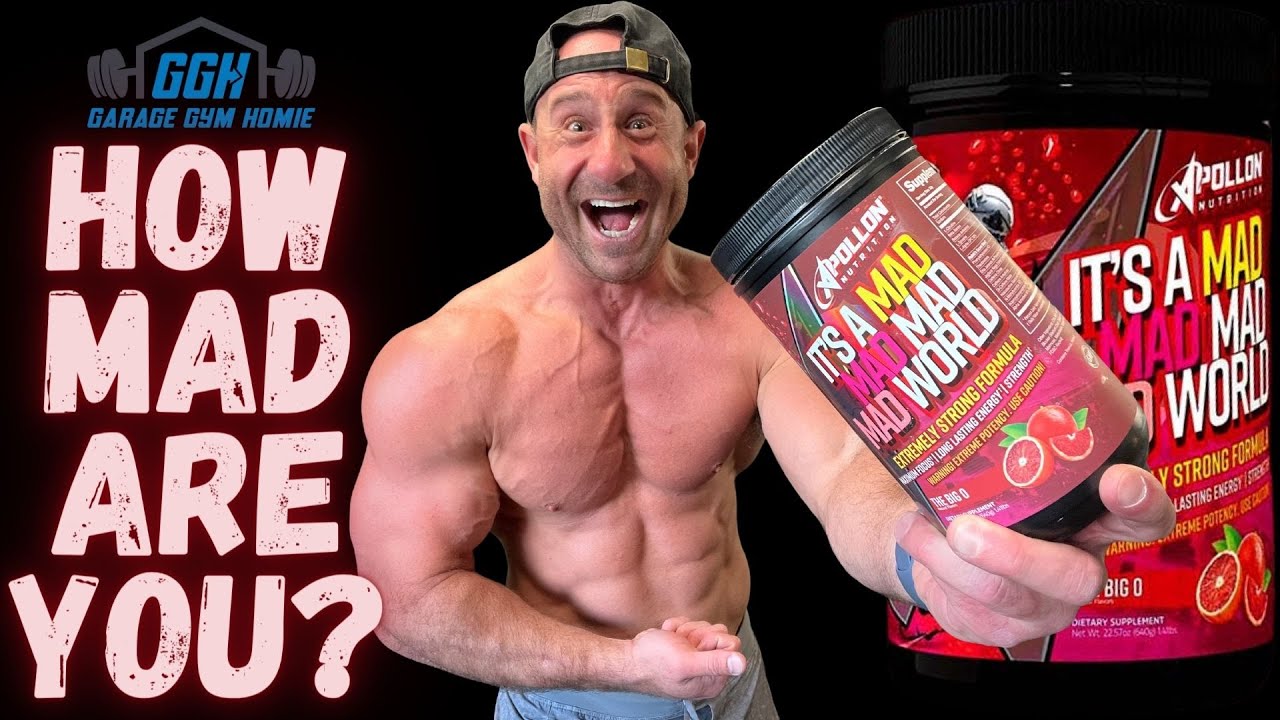 BE VERY SCARED! 😱 Apollon Nutrition It’s A Mad Mad Mad Mad World Pre-Workout Review