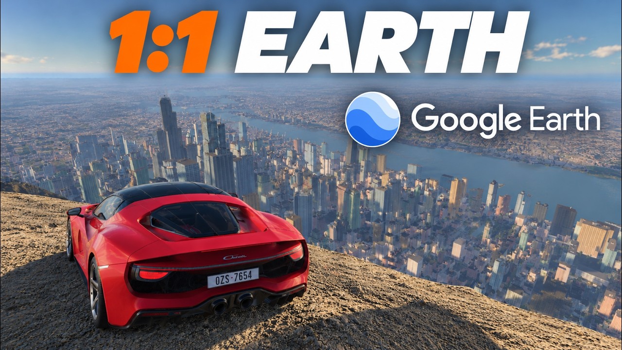 В BeamNG.drive теперь есть карта Земли в масштабе 1:1