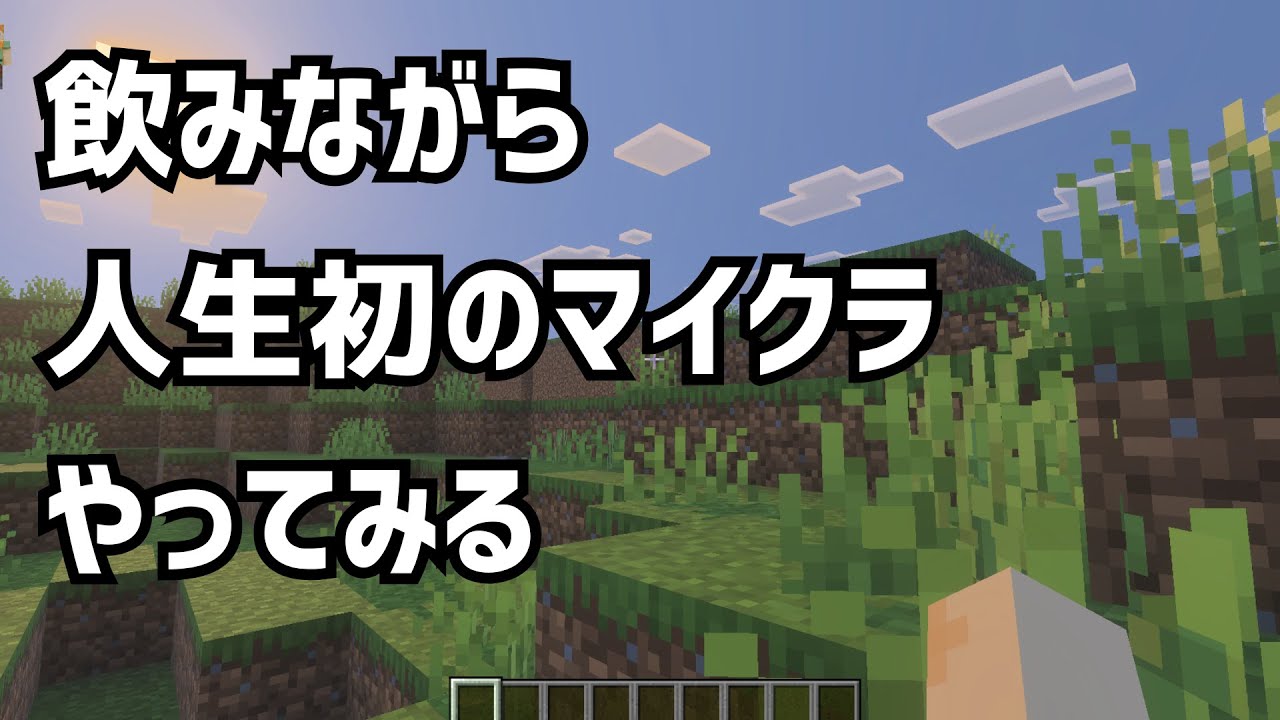 飲酒しながら人生で初めてマイクラをやってみるゾ