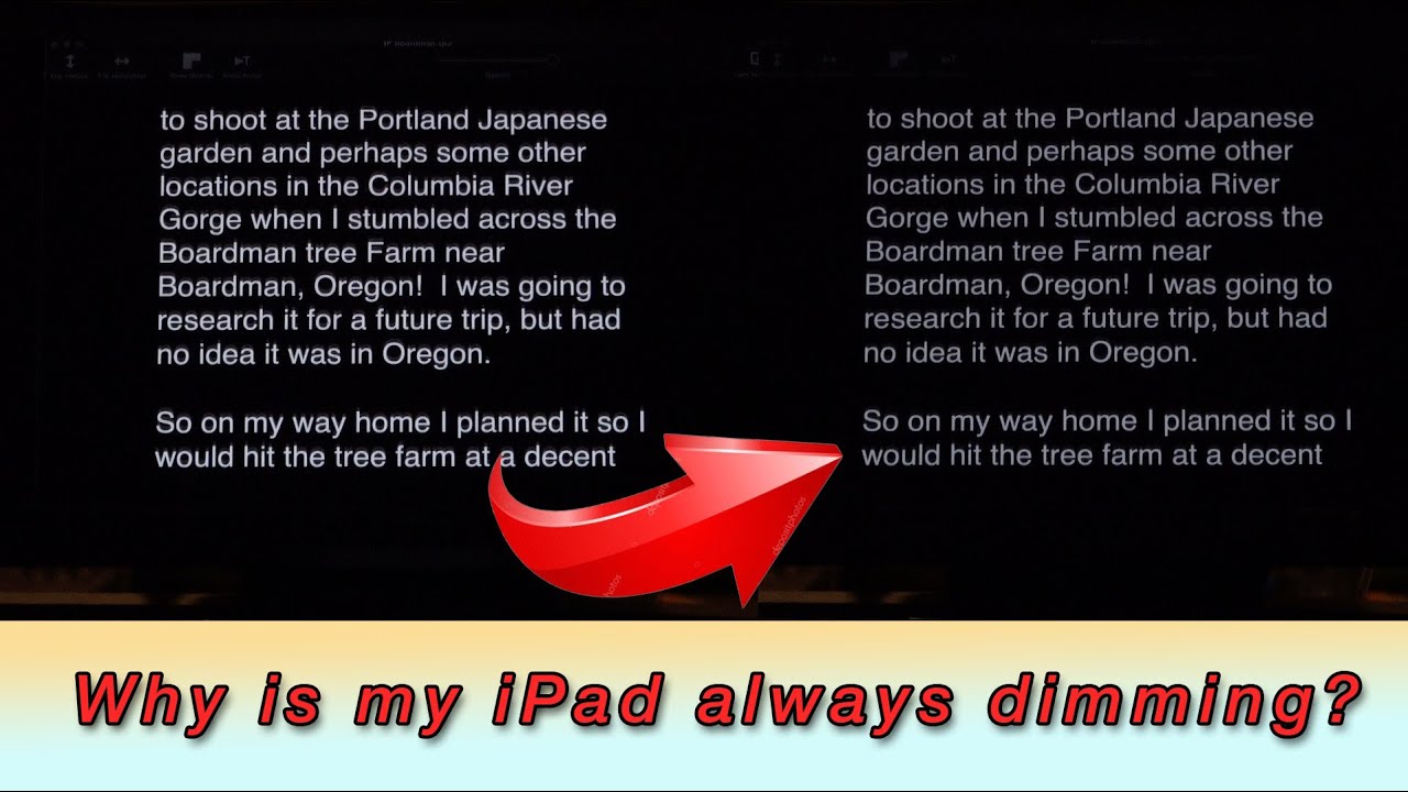 Why is my iPad dimming?